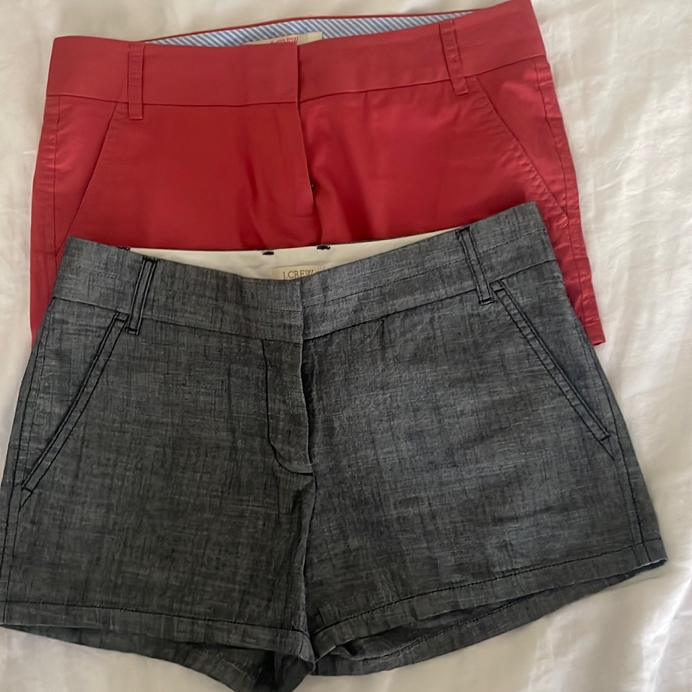 J.Crew shorts. Women size 2 with 2.5 in hem. Good condition. 2 pair/ bundle